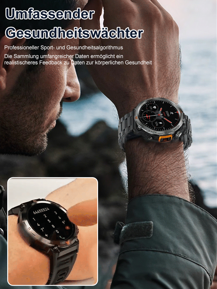 Bluetooth Sport Herzfrequenz-Erkennung LED Smartwatch
