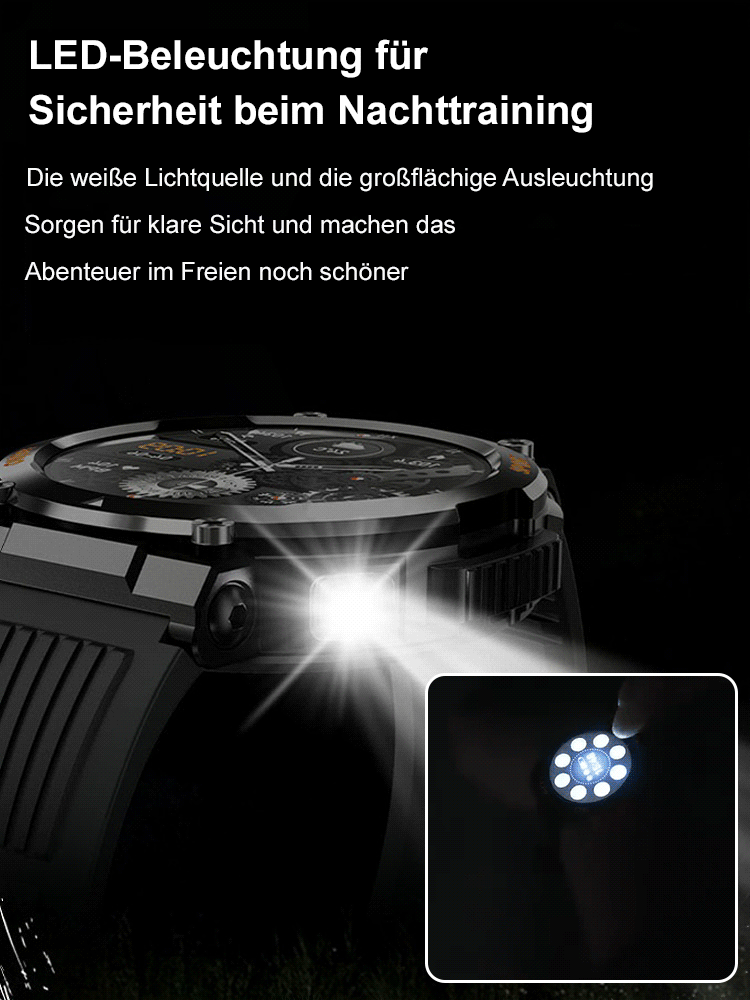 Bluetooth Sport Herzfrequenz-Erkennung LED Smartwatch