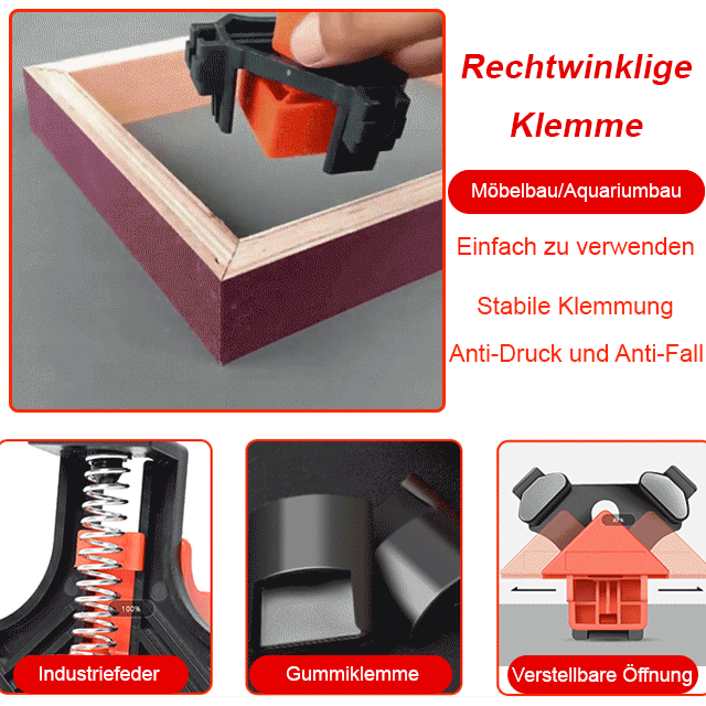 90° rechtwinkliger Klemmenhalter