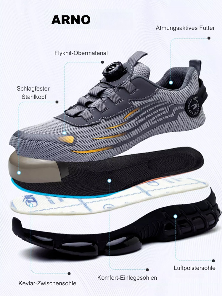 Knauf Anti-Smash und Anti-Punktur Arbeit Versicherung Schuhe