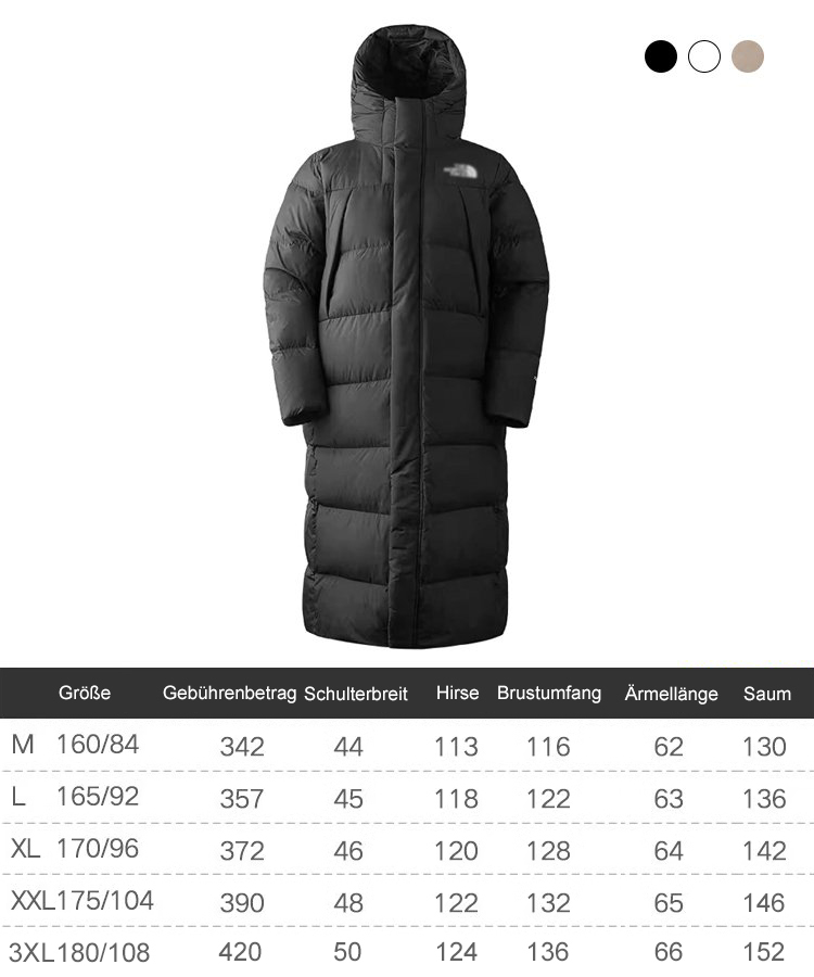 [🔥Authentische Erstveröffentlichung in limitierter Auflage] Verdickte, winddichte, warme und modische, lockere Jacke über dem Knie