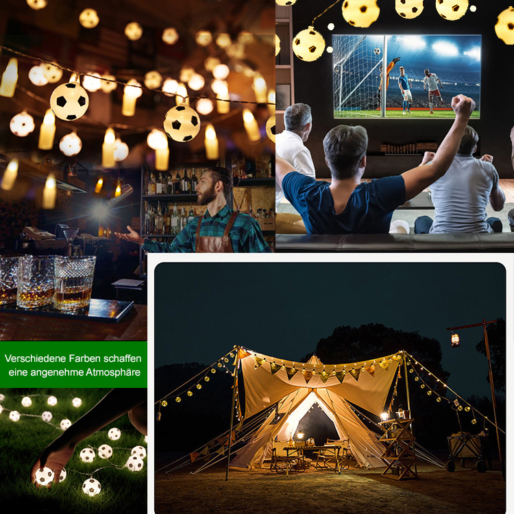 LED-Dekorationslicht mit Fußball-WM-Motiv