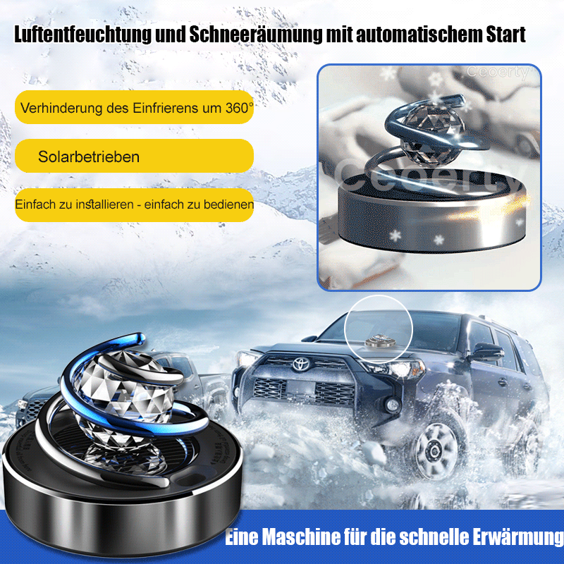 Car Solar Rotary Snow Entfernung und Aromatherapie All-in-One-Maschine
