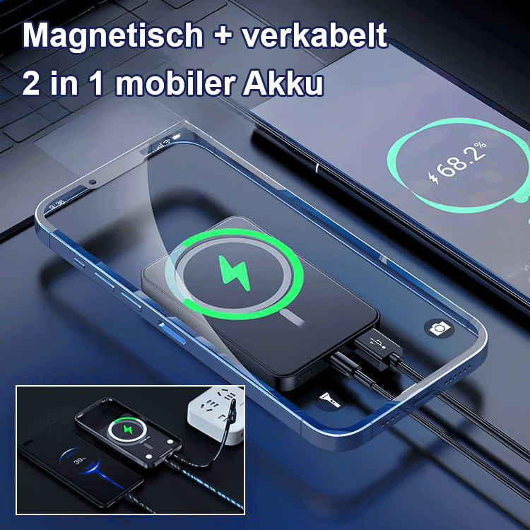 Magnetisches drahtloses Ladegerät Schlank und tragbar