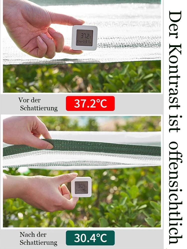 Dark Green White Shade Mesh Verschlüsseltes, verdicktes Wärmedämmungsnetz