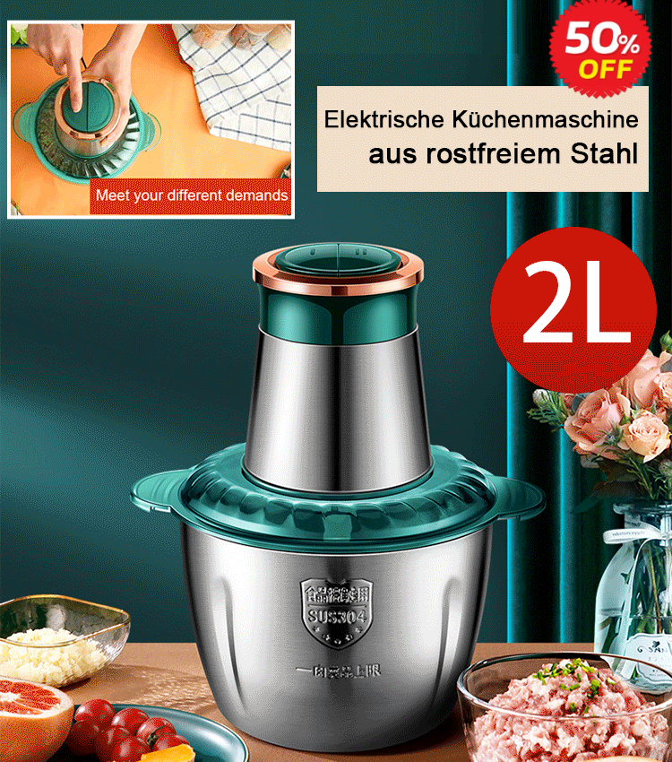 Multifunktionaler elektrischer Fleischwolf aus rostfreiem Stahl