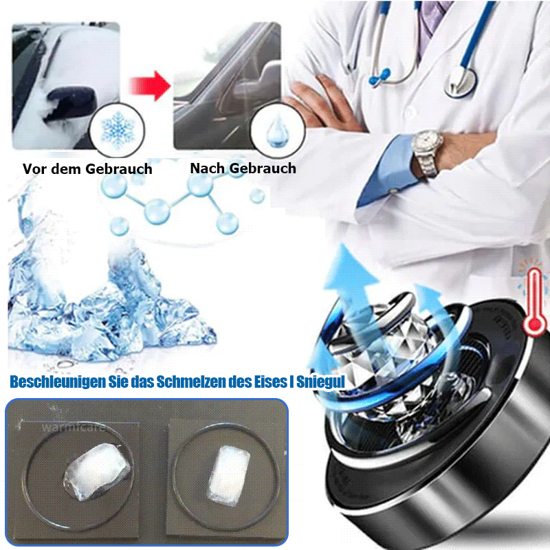 Car Solar Rotary Snow Entfernung und Aromatherapie All-in-One-Maschine