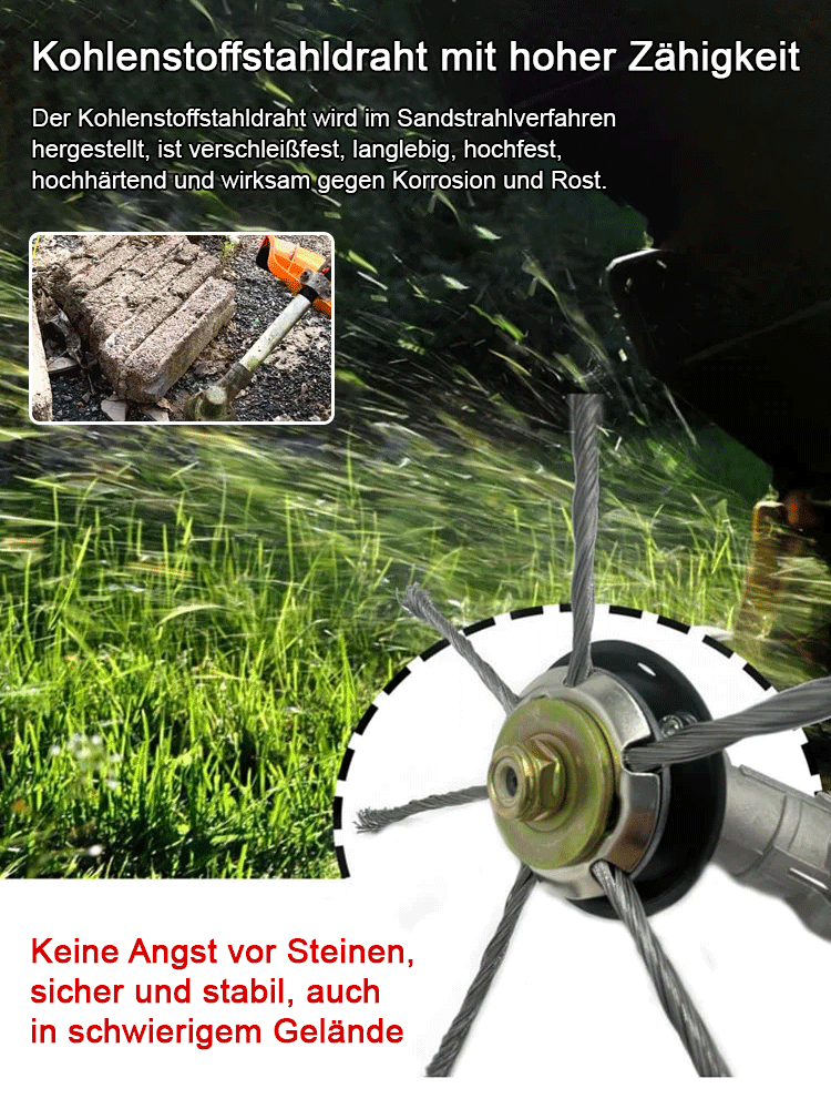 Kleiner Lithium-Mähkopf