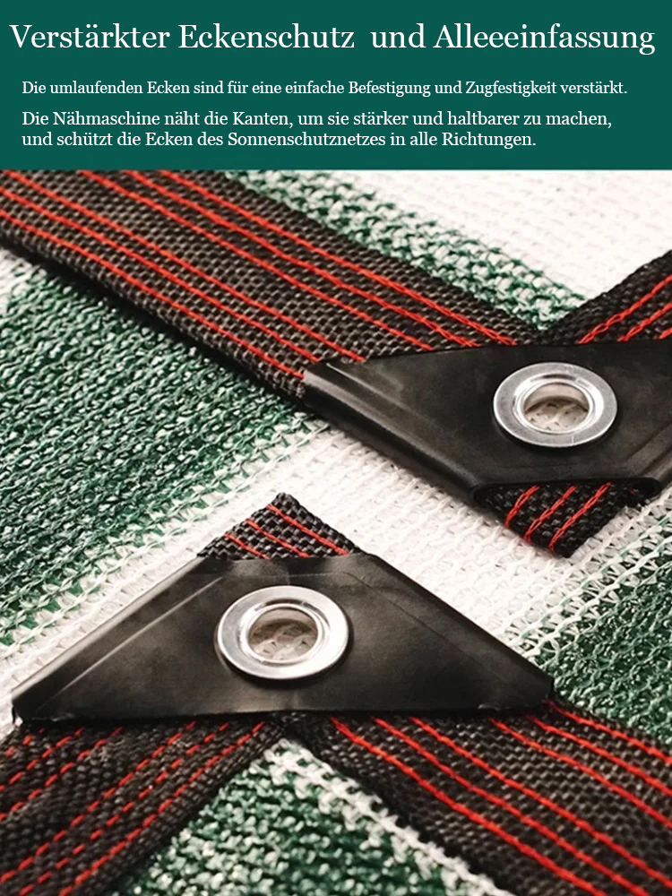 Dark Green White Shade Mesh Verschlüsseltes, verdicktes Wärmedämmungsnetz