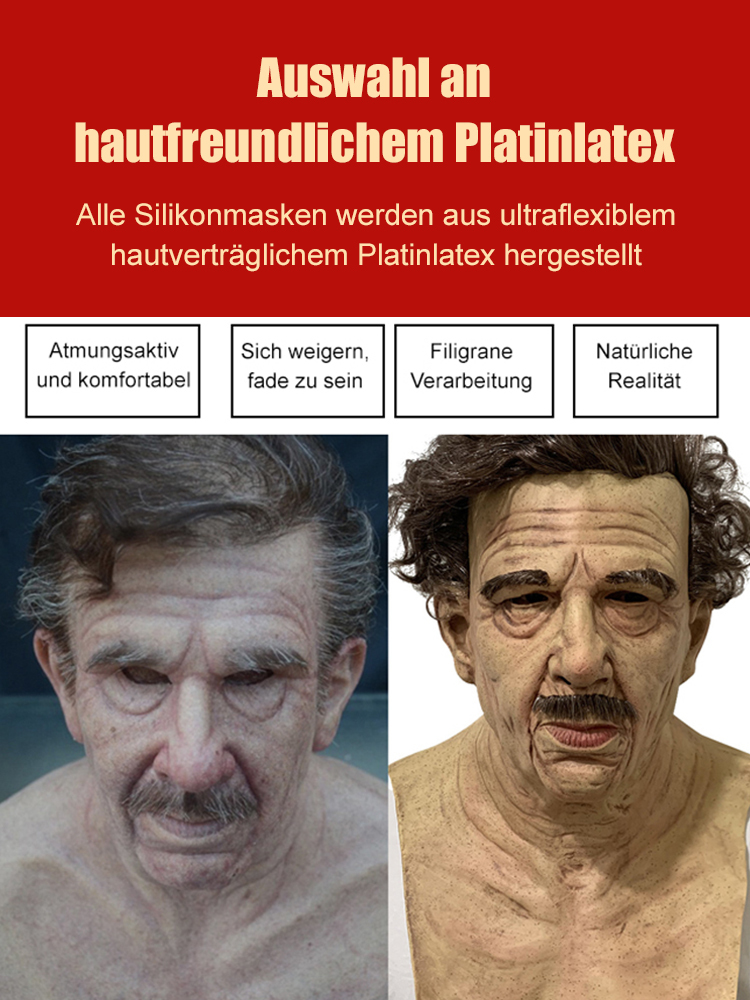 🎃 Ultrarealistische Latex-Kopfbedeckungen helfen Ihnen, einen Halloween-Karneval zu feiern. 👻 Erleben Sie dieses Jahr an Halloween ganz andere Spannung und Spaß auf die realistischste Art und Weise!