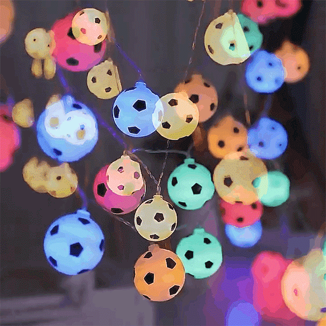 LED-Dekorationslicht mit Fußball-WM-Motiv