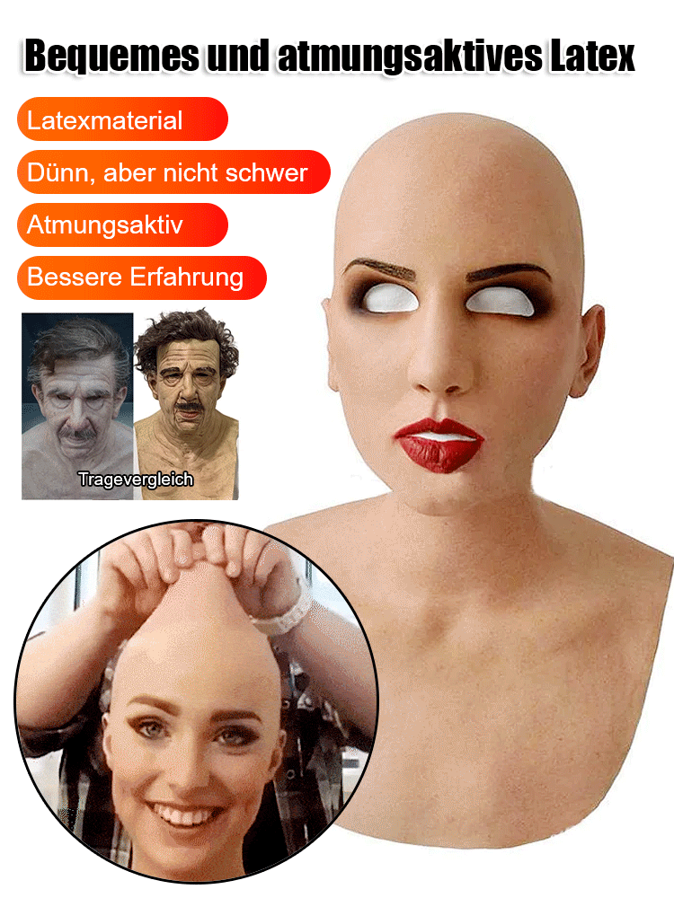 🎃 Ultrarealistische Latex-Kopfbedeckungen helfen Ihnen, einen Halloween-Karneval zu feiern. 👻 Erleben Sie dieses Jahr an Halloween ganz andere Spannung und Spaß auf die realistischste Art und Weise!