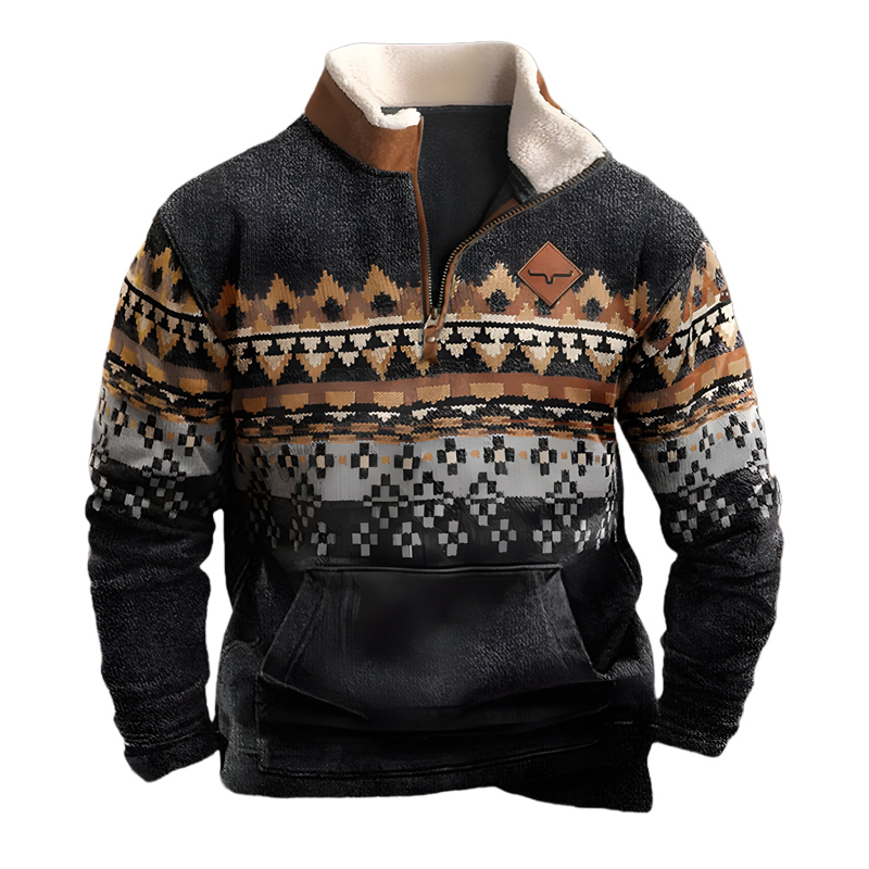 [🐑Australisches, hochwertiges, mit Lammwolle verdicktes Sweatshirt] – maschinenwaschbar ohne Verformung