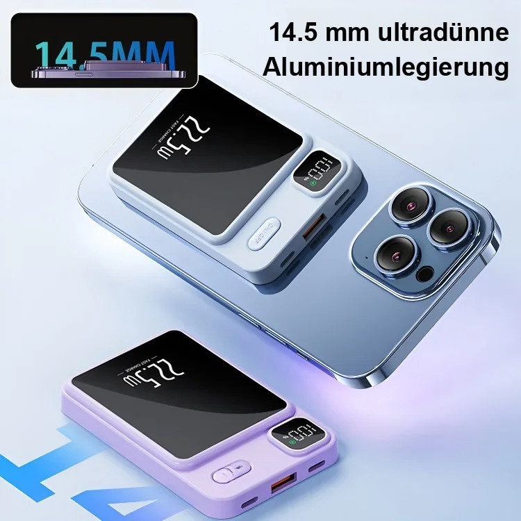 Magnetisches drahtloses Ladegerät Schlank und tragbar