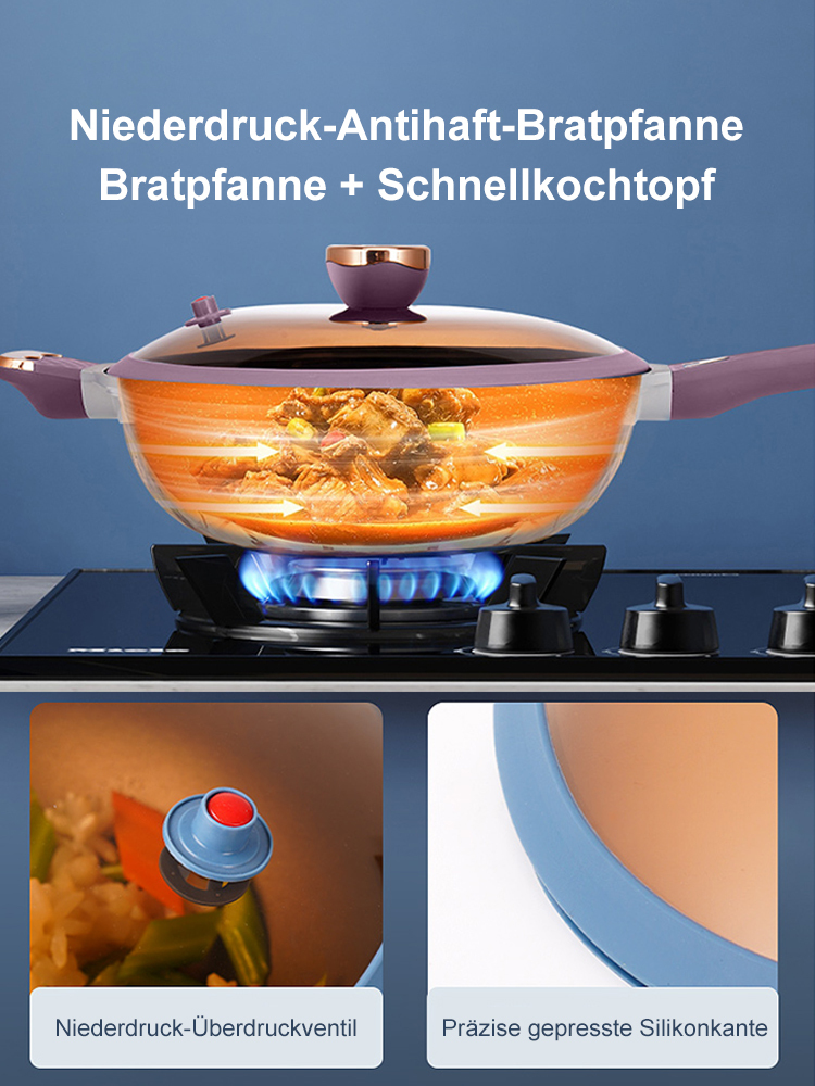 Zweifarbige Titan-Antihaft-Bratpfanne