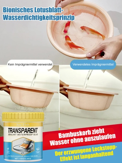 【Transparenter wasserfester Klebstoff】Patentierte wasserdichte US-Technologie, die 50 Jahre lang nicht ausläuft. Wenn sie nicht funktioniert, erstatten wir 100 %！