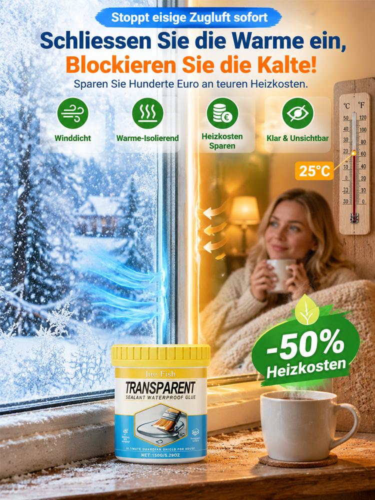 Transparente wasserdichte Versiegelung 🛡️ 30 Jahre Garantie auf Auslaufschutz 🖌️ Einfaches DIY-Auftragen mit dem Pinsel ❄️ Extrem temperaturbeständig 🌱 Ungiftig und sicher
