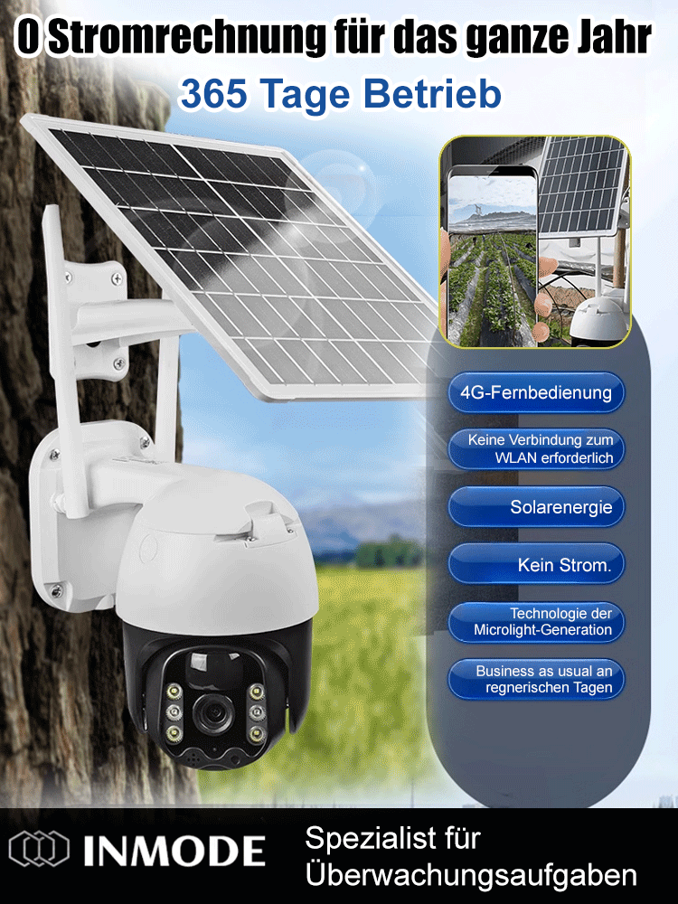 Solarbetriebene Überwachungskamera