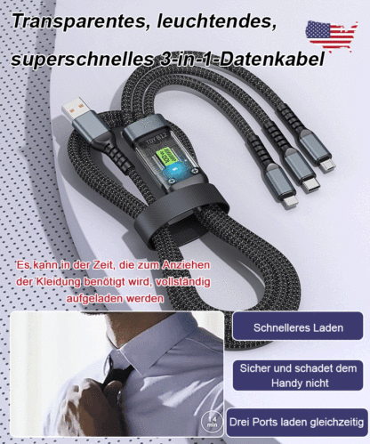 Lass das Aufladen nicht länger warten, 100W Schnellladung, in 30 Minuten ist dein Handy voll! ⚡📱🔋