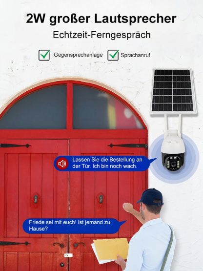Solarbetriebene Überwachungskamera