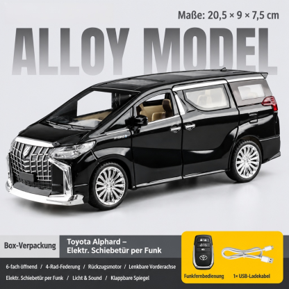 ✨ Premium Sammler-Van 1:24 | Metall-Chassis | Vierrad-Federung | 4-Fach Einbrennlackierung | Geschenkbox 🎁