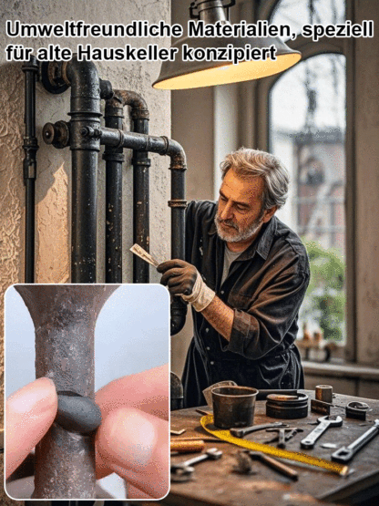 Verhindert Rohrbrüche, Schimmelbildung und teure Reparaturkosten – Einfach wie Zahnpasta auftragen!