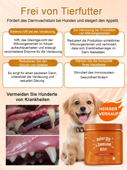 🛡️ Stärkt Immunsystem & Verdauung | 11-in-1 Power-Snacks mit Vitaminen & Probiotika für Hunde & Katzen 🐶🐱