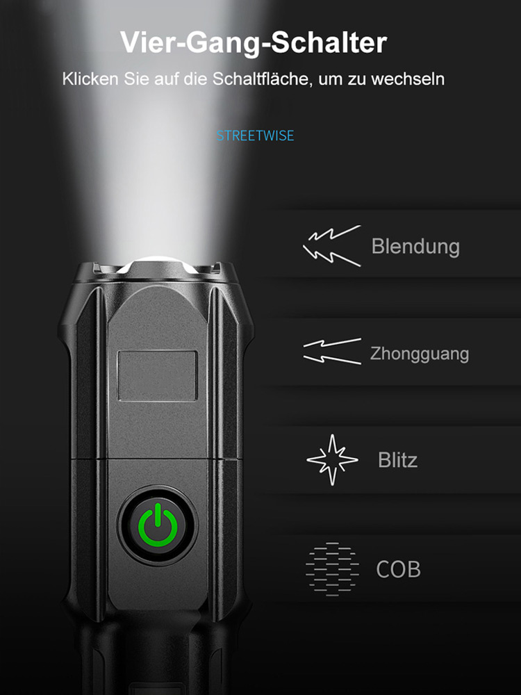Tragbare Taschenlampe mit starkem Licht