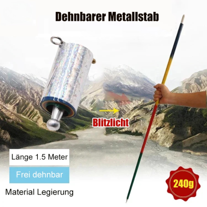 Magische Waffe - teleskopischer und verformbarer Metallstab
