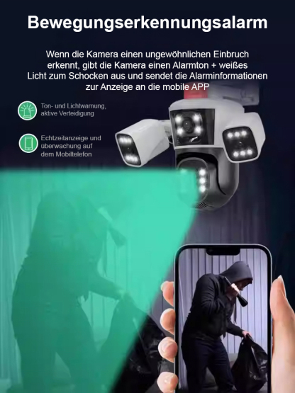 WIFI Vier-Objektiv-Drei-Bild-Mobilverfolgungs-Nachtsichtkamera