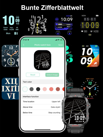 Intelligente AI 3.0 Bluetooth-Uhr! ⌚️ Der beste Begleiter für Outdoor-Sportliebhaber! 🏞️ Ihr Gesundheitsmanager am Handgelenk! 💪