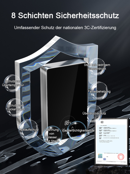 【Sofortige Erwärmung】AI-intelligenter, frequenzvariabler, sofortiger Durchlauferhitzer