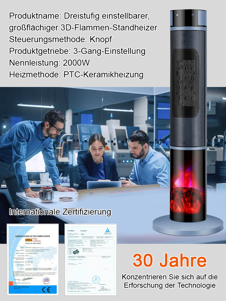 In nur 3 Minuten einen 300㎡ Raum schnell aufheizen! ⚡️ Keine teuren Heizkosten mehr zahlen! 💸🔥