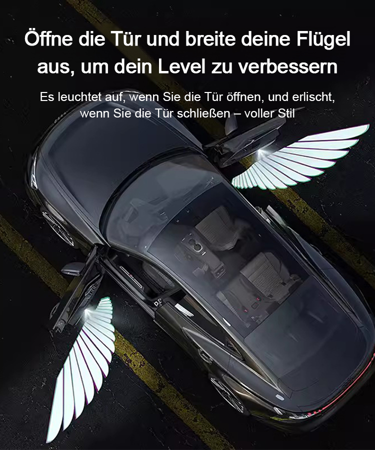 🚗【Engelsflügel】Automatische Projektions-Türleuchte für Autos.✨