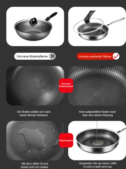 Kein Rost, keine Beschichtung, antihaftbeschichtete Pfanne! 🍳 Aus reinem Eisen geschmiedet, gesund und blutbildend, geht 50 Jahre nicht kaputt! 💪