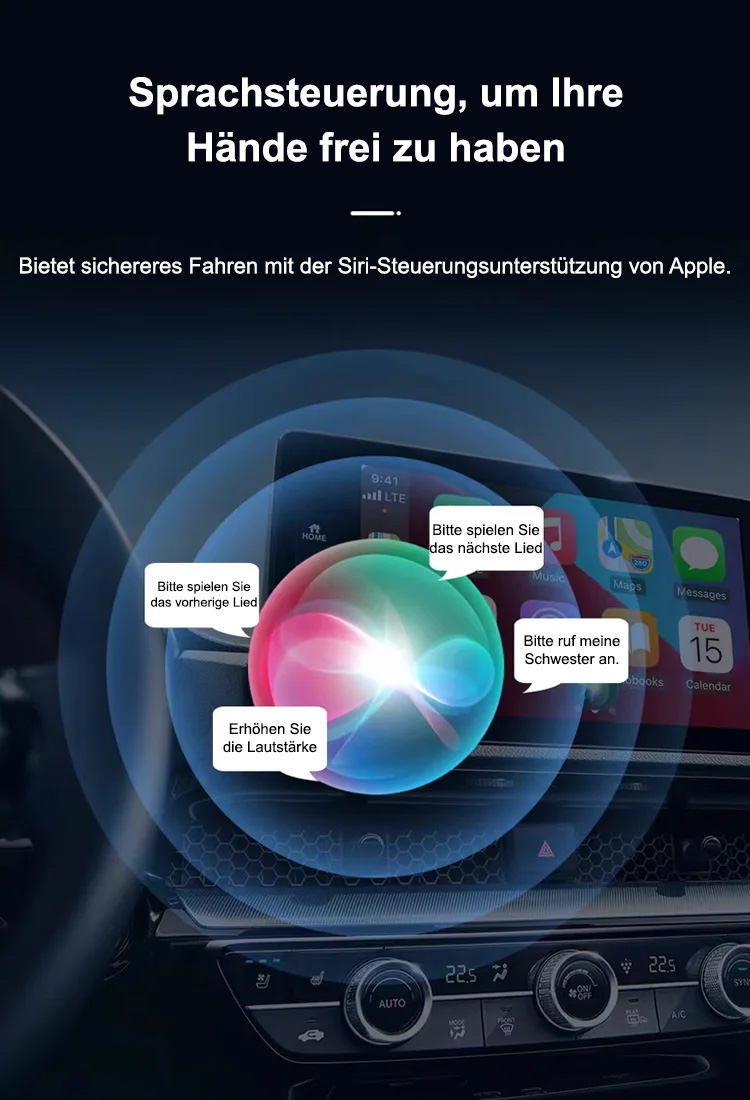 "Ferrari in Sekunden" CarPlay Wireless Display
