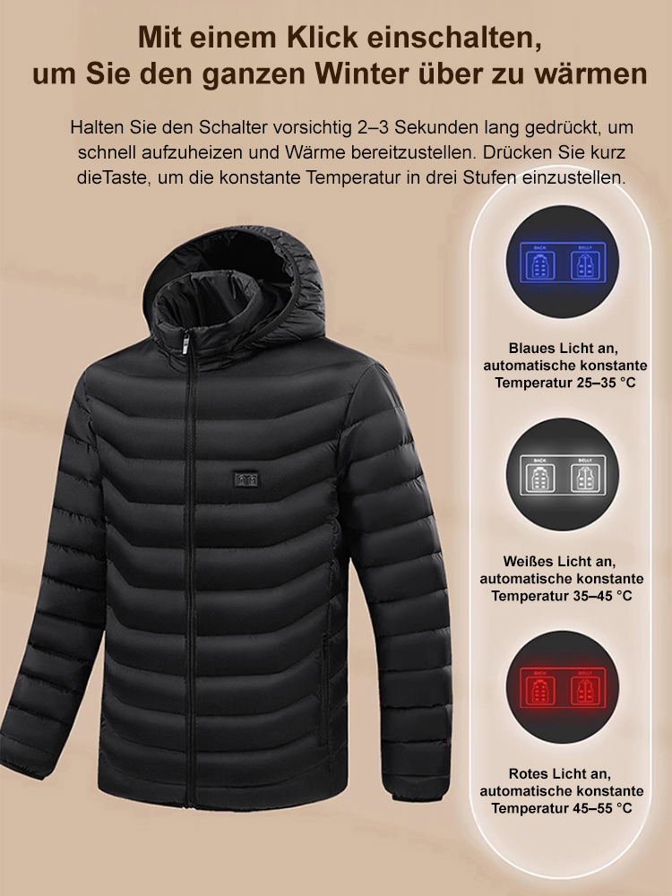 Mit einer Powerbank beheizbare Daunenjacke! ❄️ Hält Temperaturen von bis zu -50℃ stand! 🧥🔋