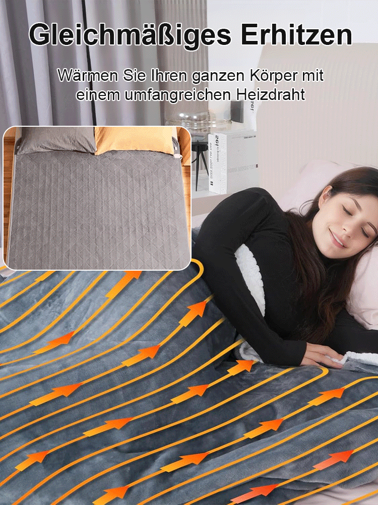 [Unabhängige Temperaturregelung in vier Zonen] Antibakterielle Heizdecke einstecken und erhitzen