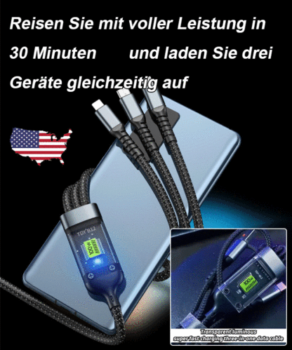Lass das Aufladen nicht länger warten, 100W Schnellladung, in 30 Minuten ist dein Handy voll! ⚡📱🔋