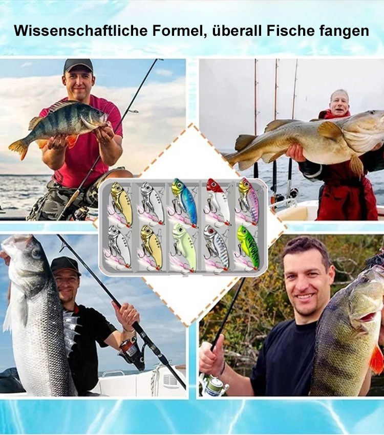 Anti-Hänger Allround-VIB-Köder 🎣, geeignet für alle Spinnfischen-Arten! 🐟
