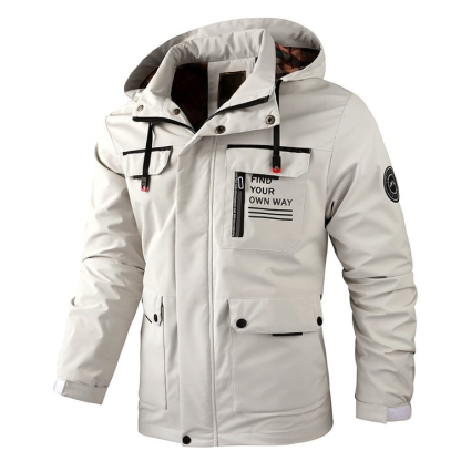 【Dreischichtige Verbund】Modische Herren-Sturmjacke