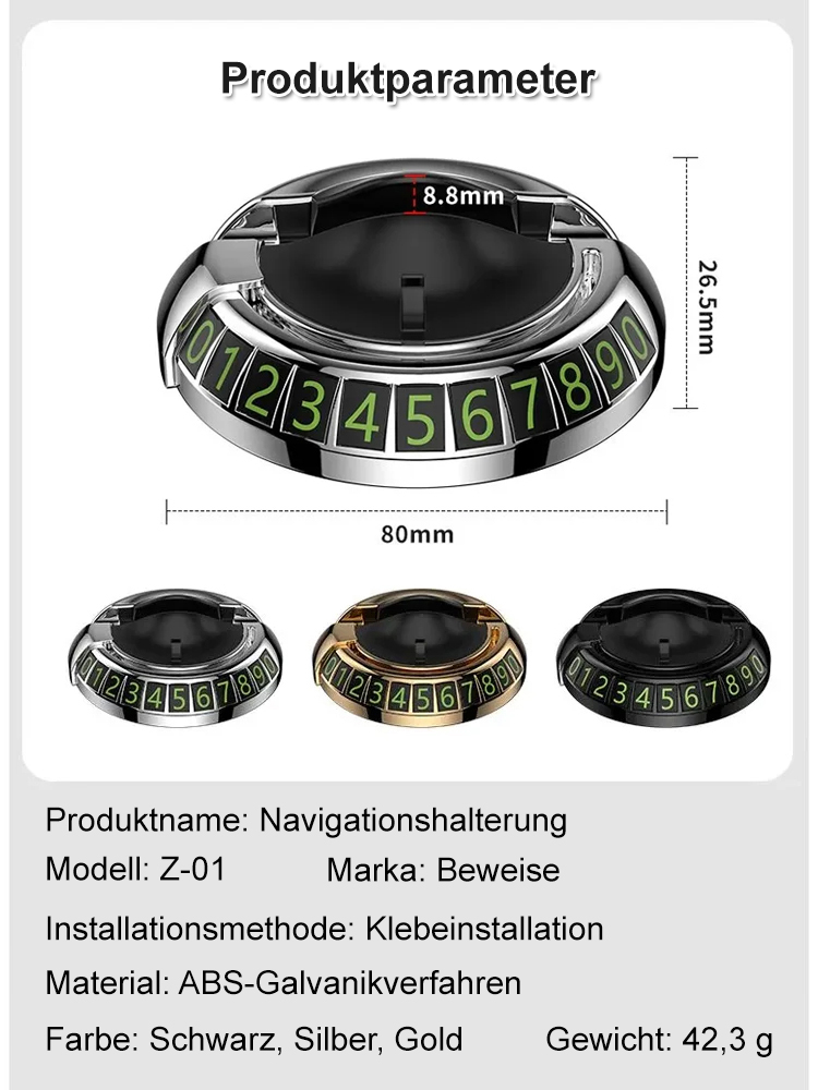 Multifunktionale drehbare Navigationshalterung