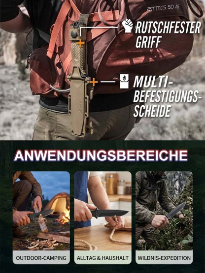 Multifunktionales  Outdoor-Campingmesser