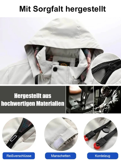 【Dreischichtige Verbund】Modische Herren-Sturmjacke