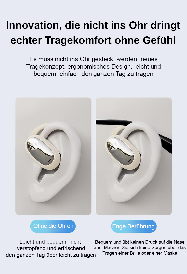 180° drehbares, offenes OWS-Bluetooth-Headset