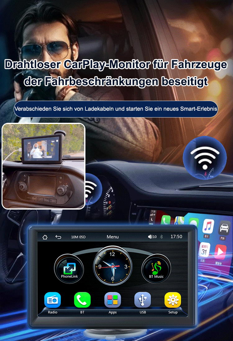 "Ferrari in Sekunden" CarPlay Wireless Display