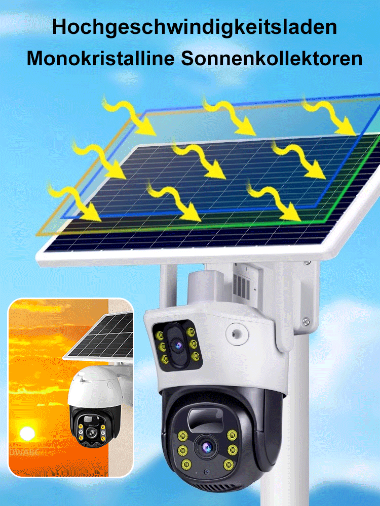 Solarbetriebene Überwachungskamera