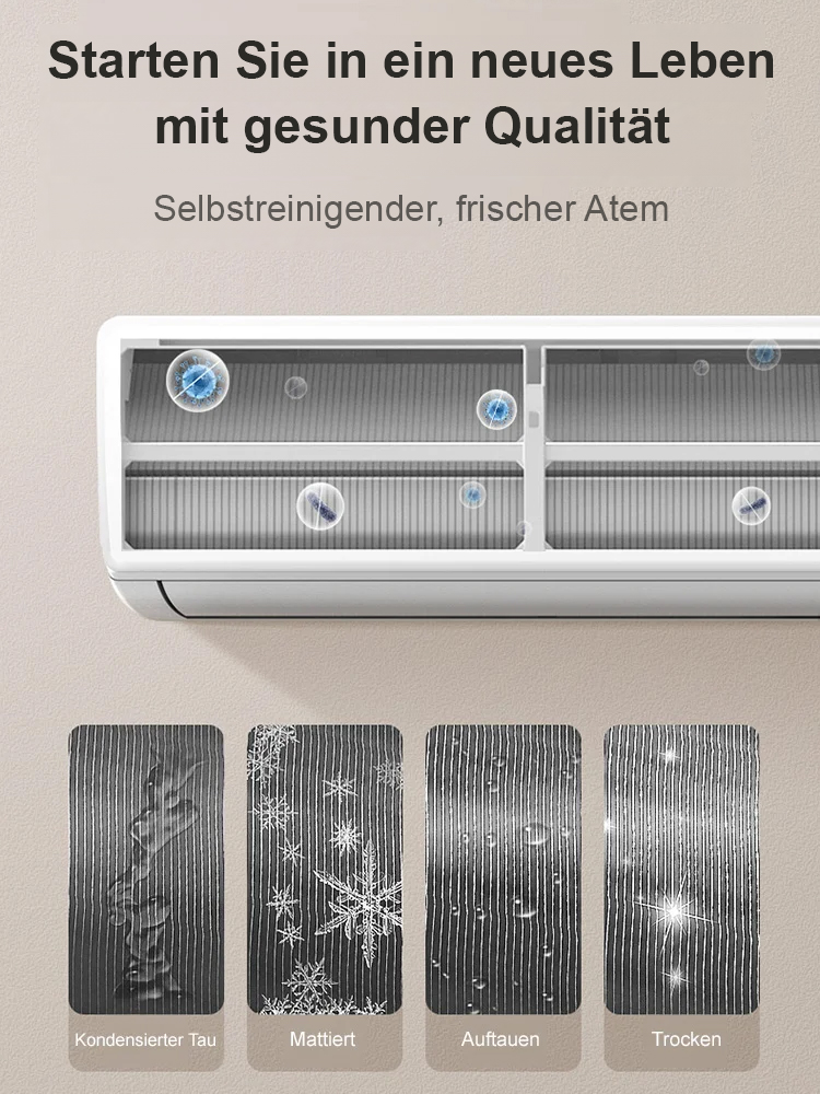  Wandmontierter Heiz- und Kühlklimaventilator