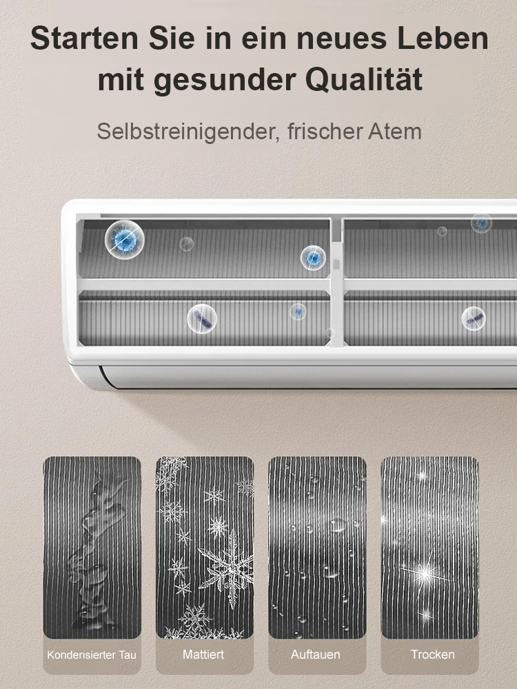 Wandmontierter Heiz- und Kühlklimaventilator