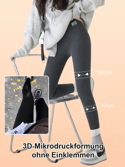 【Ganzjährige Temperaturregelung】Hohe Taille, Bauchkontrolle, kaltenresistente Lammwoll-Leggings.